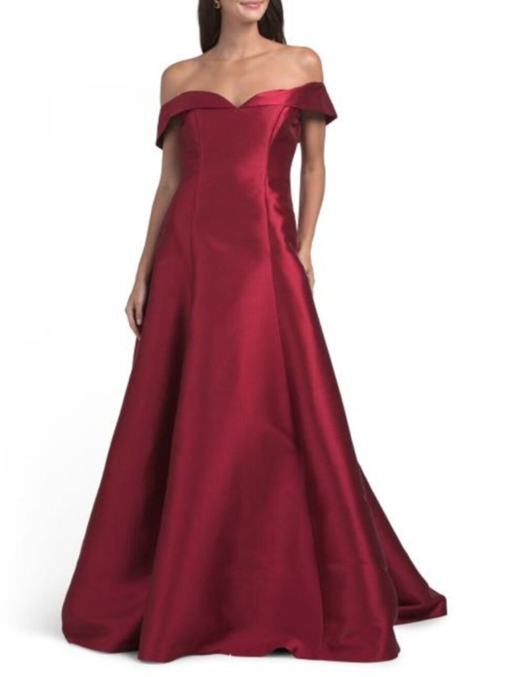 RENE BY RENE RUIZ Off The Shoulder Mikado Gown